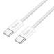 Кабель USB Hoco X104 Source 60W Type-C to Type-C 1m Блакитний 209-00336 фото 7