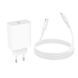 Сетевое зарядное устройство з кабелем BOROFONE BA107A Stellar single port PD30W charger set (C to iP) (EU) White 6941991125355 фото 7