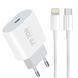 Комплект швидкого заряджання для iPhone WUW T79 PD20W Type-C to Lightning Білий 209-00292 фото 1