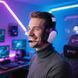 Беспроводные накладные наушники ACEFAST H11 gaming wireless headset White 6974316285601 фото 8