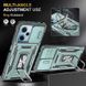 Ударостійкий чохол Camshield Army Ring для Xiaomi Redmi 12 / Poco M6 Pro 5G Light Green 777-05013 фото 3