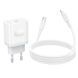 Мережевий зарядний пристрій з кабелем BOROFONE BA99A Breeze single port PD20W charger set(C to iP) White 6941991121364 фото 7