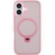 Чохол TPU+PC Metal Buttons with MagSafe Colorful HQ Ring для iPhone 16 (6.1") Pink 555-00629 фото 1