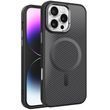 Чехол TPU+PC Carbon Mirage with MagSafe для Apple iPhone 16 Black 214-03376 фото