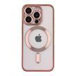 Чохол TPU Metallic Chrome Full Camera with Magsafe для iPhone 13 Pro Rose 214-02892 фото