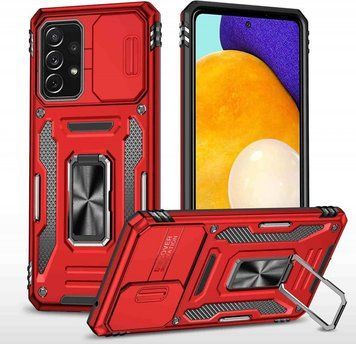Ударопрочный чехол Camshield Army Ring для Samsung Galaxy A73 5G Red 777-05128 фото