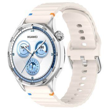 Силіконовий ремінець Wavy для Smart Watch 20mm Antique White 212-01676 фото