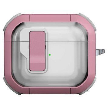 Футляр противоударный Locking Button для наушников Airpods 3 Pink 203-00414 фото