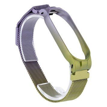 Ремінець для Xiaomi Mi Band 5 Milanese Loop Gradient Lilac Green 212-02508 фото