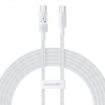 Кабель Baseus Gem Fast-Charging Type-C to Type-C 100W 2m White P10373000211-01 фото