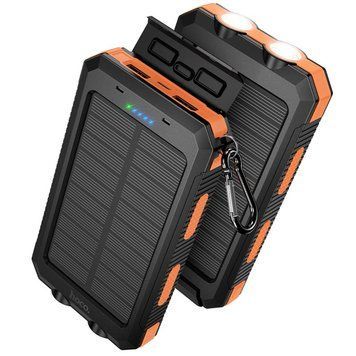 Портативний ЗП Power Bank Hoco J164 Platinum solar 10.5W with lighting 8000 mAh Black ILSO-00000082868-1 фото
