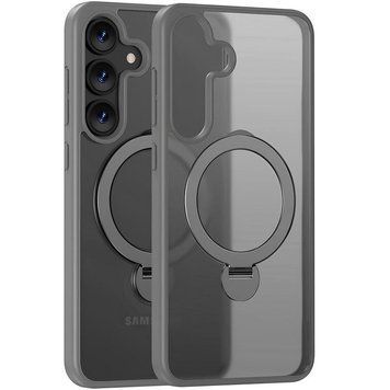 Чехол TPU+PC with MagSafe Colorful HQ Ring для Samsung Galaxy S25 Grey 214-03829 фото