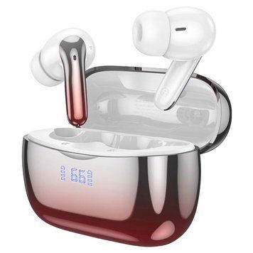Беспроводные наушники HOCO EQ16 Shine true wireless ANC+ENC Noise Reduction BT headset Red glaze 656-03858 фото