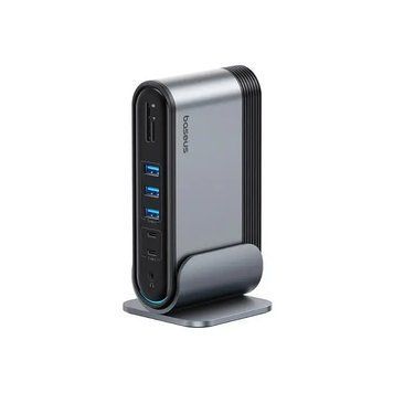 USB-хаб Baseus UnionJoy 17-Port Triple-Display Docking Station Space Grey（USB-C to B00532304811-00 фото