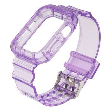 Ремінець для Apple Watch Band Color Transparent + Protect Case 44mm Lilac 212-01111 фото