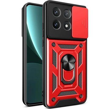 Ударопрочный чехол Camshield Serge Ring для Xiaomi Poco X6 Pro Red 777-04387 фото