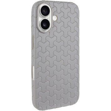 Чохол TPU Weaving для iPhone 16 (6.1") Grey 555-00328 фото