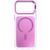 Чехол TPU+PC Jewel Sparkle with MagSafe для Apple iPhone 16 Pro Max (6.9") Pink Ruby 214-04569 фото