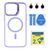 Чохол TPU+PC+Metal Stand Case with MagSafe and Camera Lenses для iPhone 14 Pro Max Purple 214-03668 фото