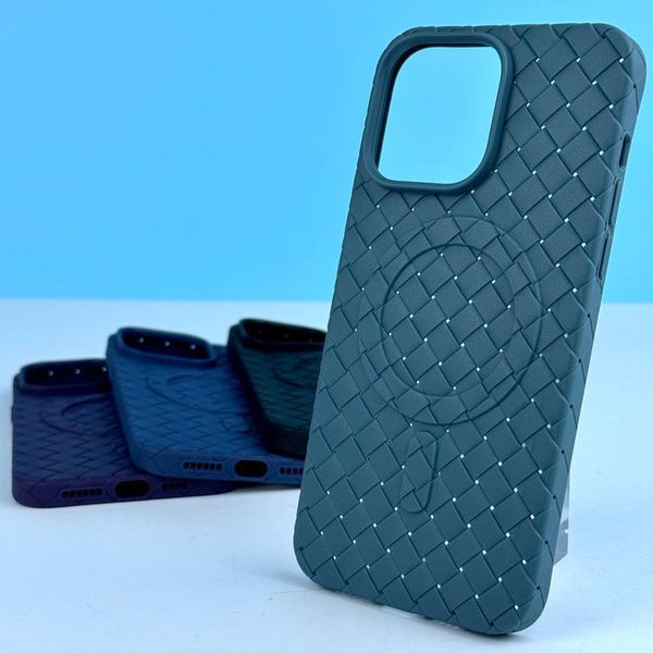 Чохол Bottega Veneta Premium with MagSafe для iPhone 15 Чорний 214-01822 фото