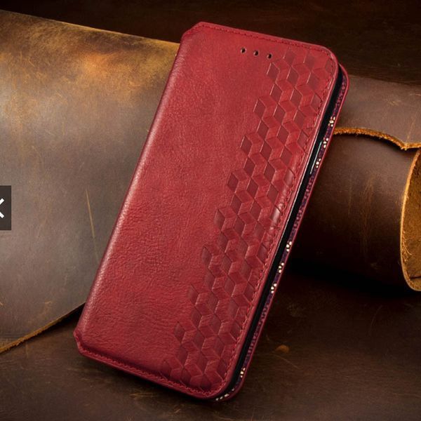 Шкіряний чохол-книжка GETMAN Cubic для Xiaomi Redmi 9A Червоний 555-01967 фото