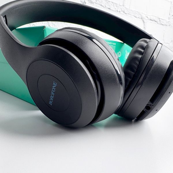 Беспроводные накладные наушники BOROFONE BO4 Charming rhyme wireless headphones, Black 6931474709882 фото