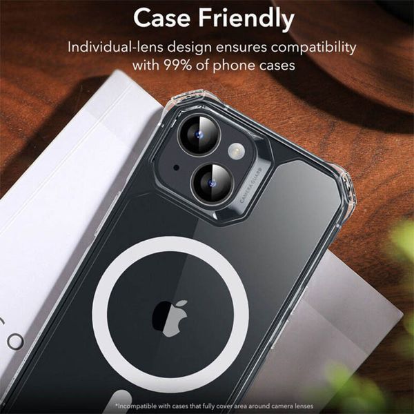 Захисне скло Metal Classic на камеру для Apple iPhone 15 (6.1") / 15 Plus (6.7") Midnight 204-00435 фото
