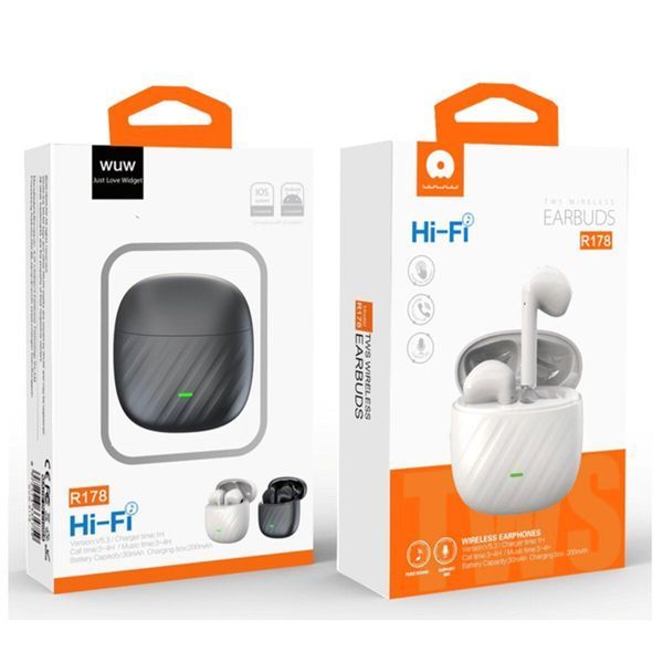 Bluetooth stereo гарнитура WUW-R178 black 656-00821 фото