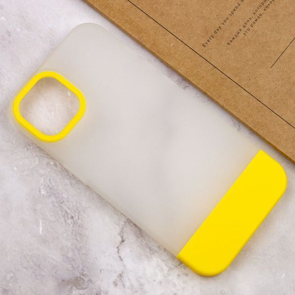 Чехол TPU+PC Bichromatic для Apple iPhone 13 (6.1") Matte / Yellow 555-03994 фото