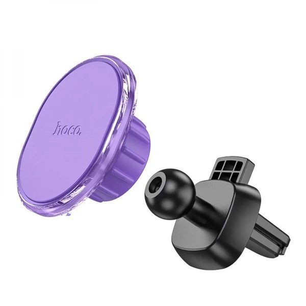 Тримач для мобільного HOCO H1 Crystal magnetic car holder(air outlet) Romantic Purple 656-00489 фото