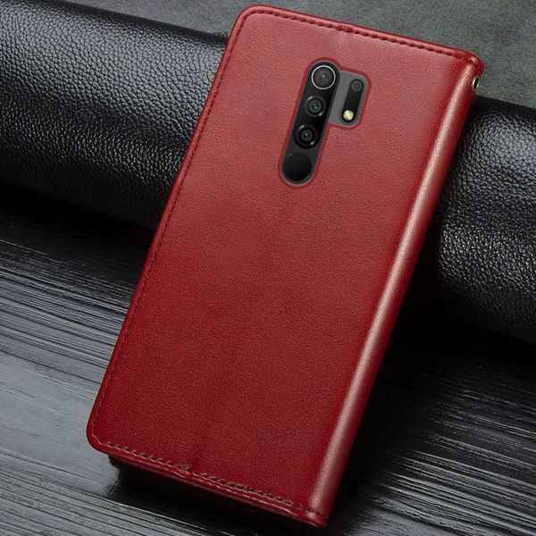 Кожаный чехол-книжка GETMAN Gallant (PU) для Xiaomi Redmi Note 8 Pro Red 777-06494 фото