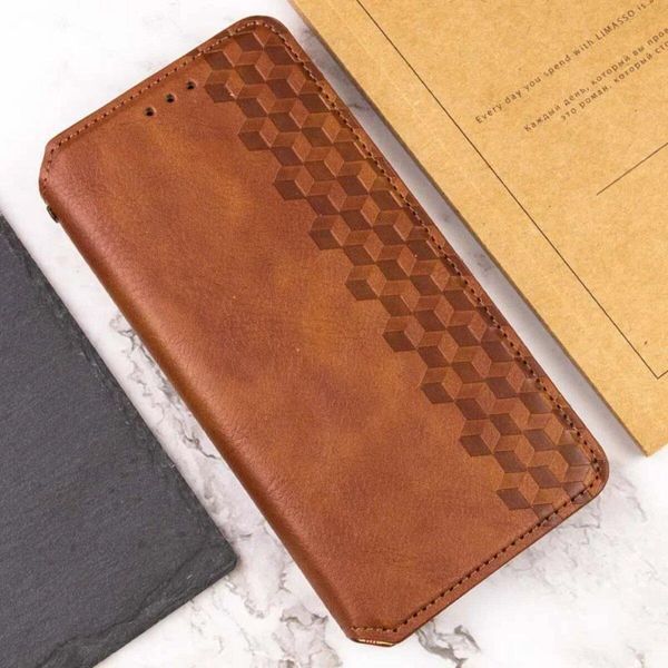 Чохол-книжка Rubic Leather для Xiaomi Redmi Note 13 Pro 4G Brown 666-02937 фото