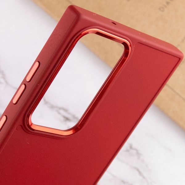 Чехол TPU Bonbon Metal Style для Samsung Galaxy S23 Ultra Red 555-02812 фото