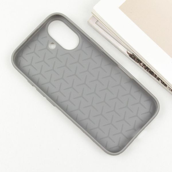 Чехол TPU Weaving для iPhone 16 (6.1") Grey 555-00328 фото
