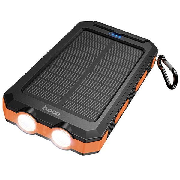 Портативний ЗП Power Bank Hoco J164 Platinum solar 10.5W with lighting 8000 mAh Black ILSO-00000082868-1 фото
