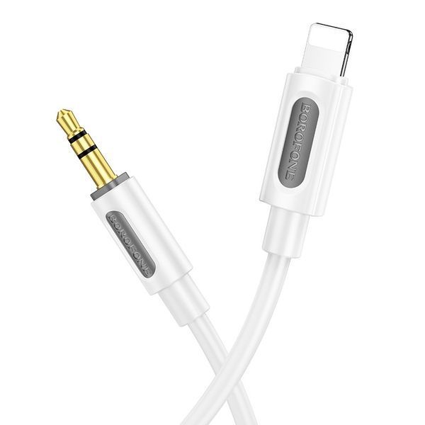 Аудіокабель BOROFONE BL20 True sound silicone digital audio conversion cable iP White 6941991114403 фото