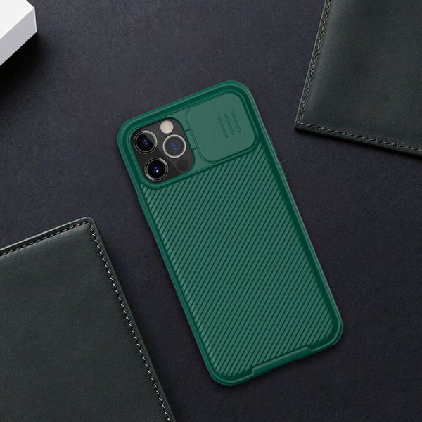 Карбонова накладка Nillkin CamShield Pro для Apple iPhone 14 Pro Max (6.7") Dark Green 777-08125 фото
