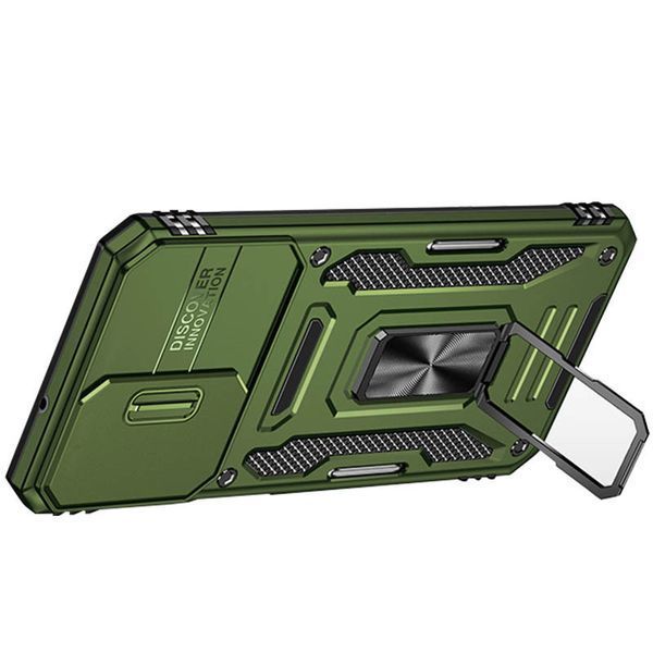 Ударостійкий чохол Camshield Army Ring для Samsung Galaxy M34 5G Army Green 777-05028 фото