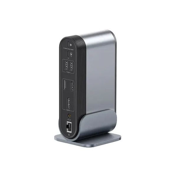 USB-хаб Baseus UnionJoy 17-Port Triple-Display Docking Station Space Grey（USB-C to B00532304811-00 фото