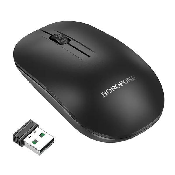 Маніпулятор миша BOROFONE BG14 Planet 2.4G business wireless mouse Black 6941991113376 фото