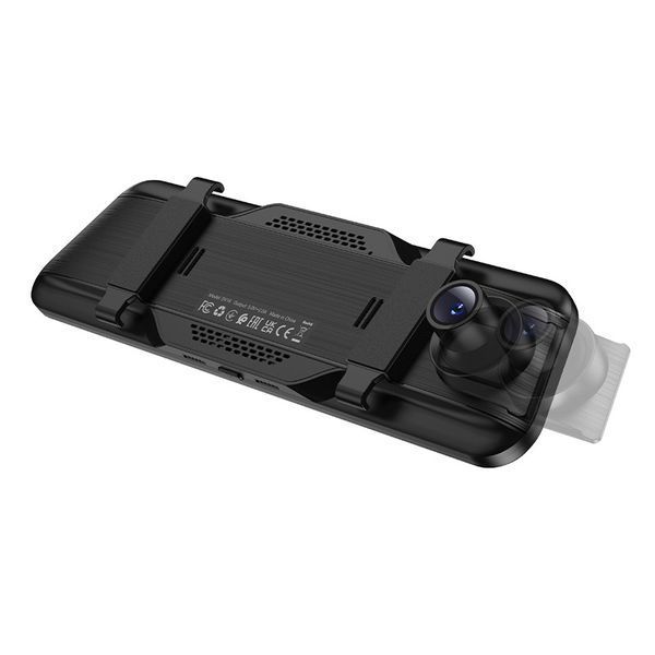 Відеореєстратор HOCO DV16 9.66-inch streaming media driving recorder(dual-channel with rear camera) Black 6942007664219 фото