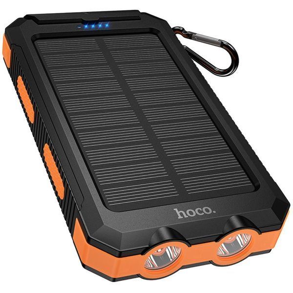 Портативний ЗП Power Bank Hoco J164 Platinum solar 10.5W with lighting 8000 mAh Black ILSO-00000082868-1 фото