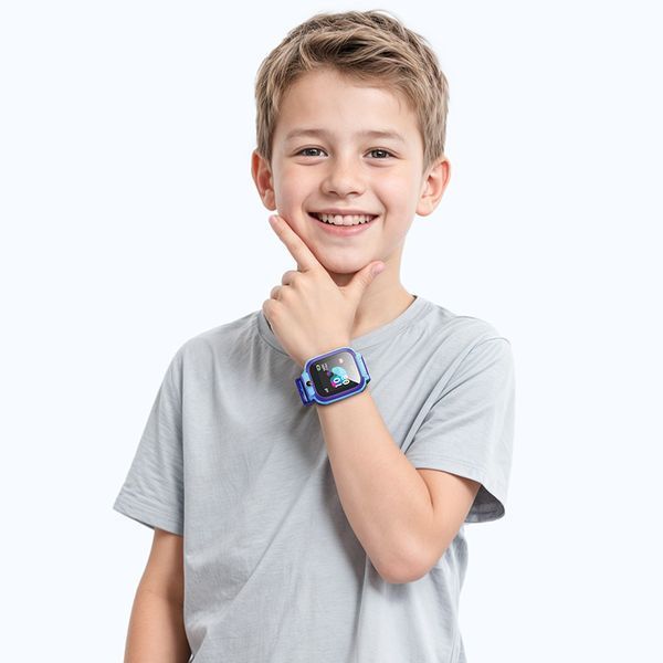 Детские смарт-часы HOCO Y105 36mm. 400 mAh children phone watch Blue 6942007658645 фото