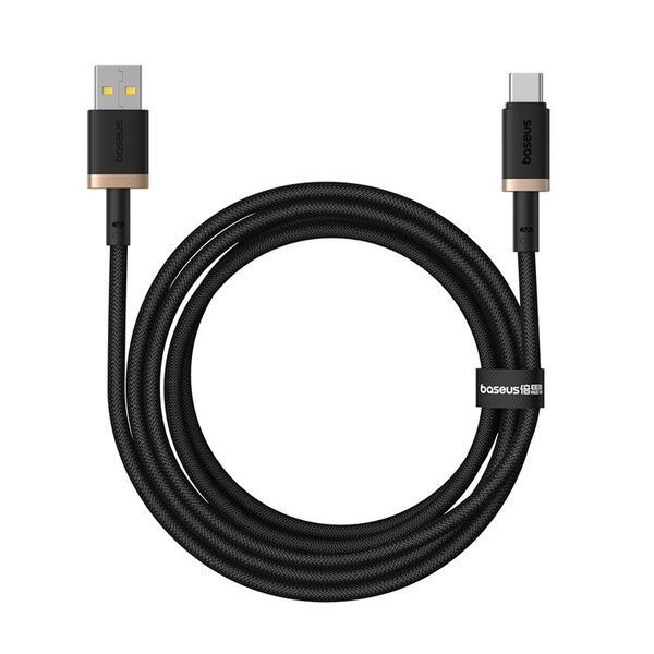 Кабель Baseus Dura Series Fast Charging Cable USB to Type-C 60W 2m Gold+Black P10377802U01-02 фото