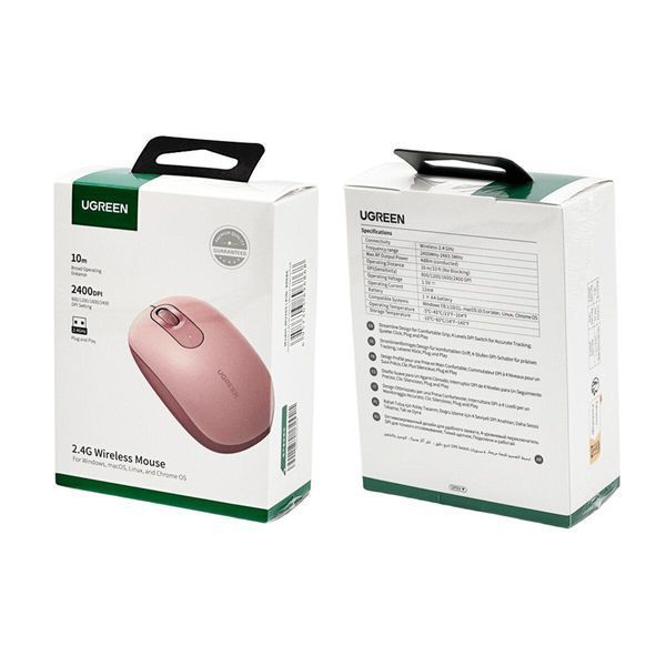 Маніпулятор миша UGREEN 2.4G Wireless Mouse Cherry Pink 656-03241 фото