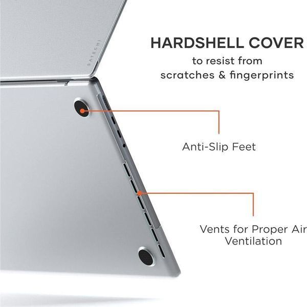 Чохол-накладка Clear Shell для Apple MacBook Air 13.3'' (A1932/A2179/A2337) Прозорий 656-08515 фото
