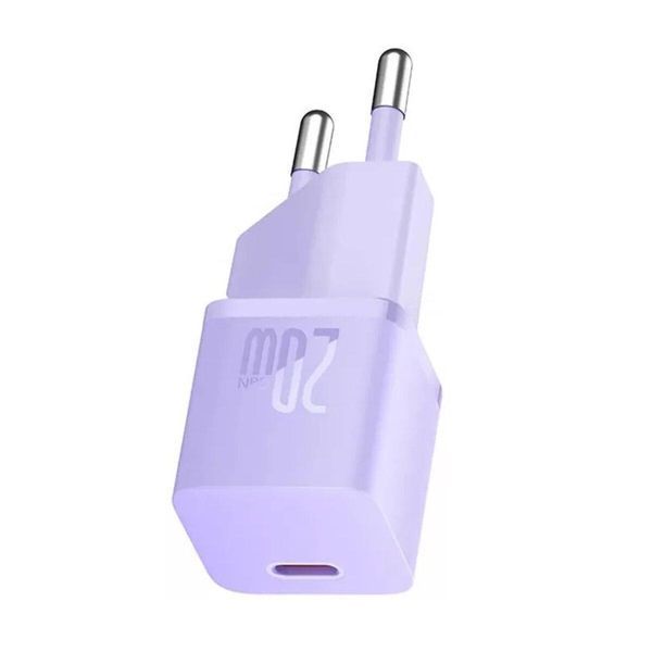 Мережевий зарядний пристрій Baseus GaN5 Fast Charger(mini) 1C 20W EU Purple 656-01300 фото
