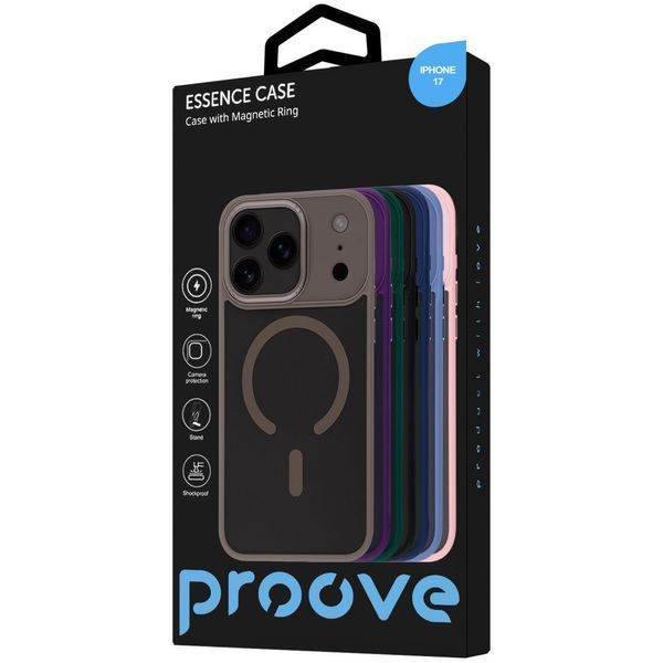 Чохол Proove Essence Case with Magnetic Ring iPhone 17 Black 656-04619 фото