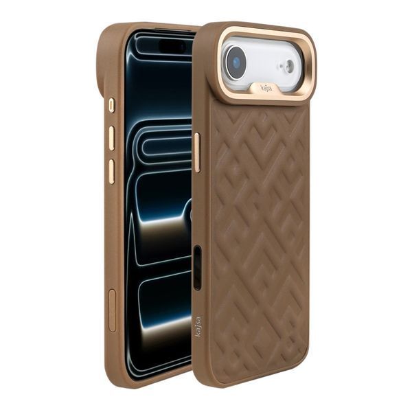 Чохол Kajsa Briquette Collection Rhombus with MagSafe для iPhone 17 Air Grey O-Ring 2020000509417 фото