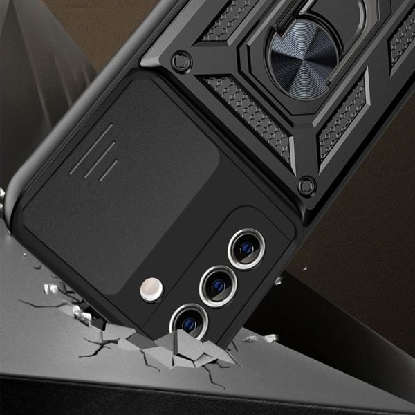 Ударопрочный чехол Camshield Serge Ring для Samsung Galaxy S21+ Black 777-04430 фото